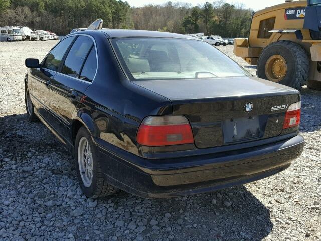 WBADT43492GZ99336 - 2002 BMW 525 I AUTO BLACK photo 3