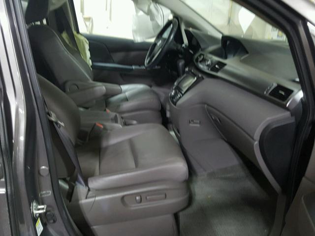 5FNRL5H67FB056905 - 2015 HONDA ODYSSEY EX GRAY photo 5