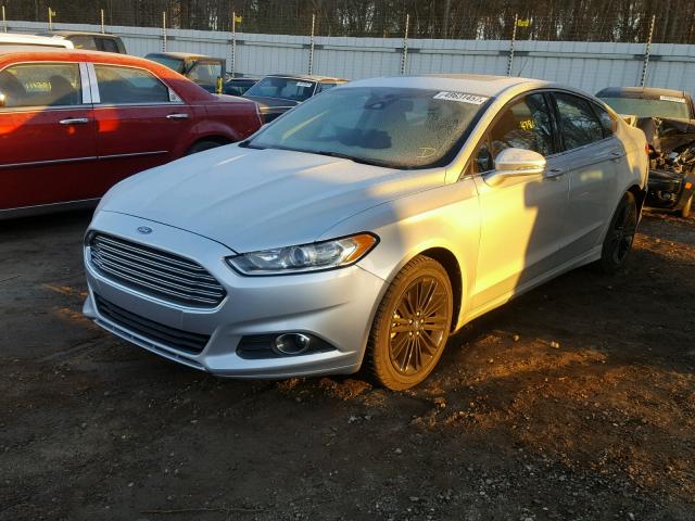 3FA6P0H9XER168928 - 2014 FORD FUSION SE SILVER photo 2