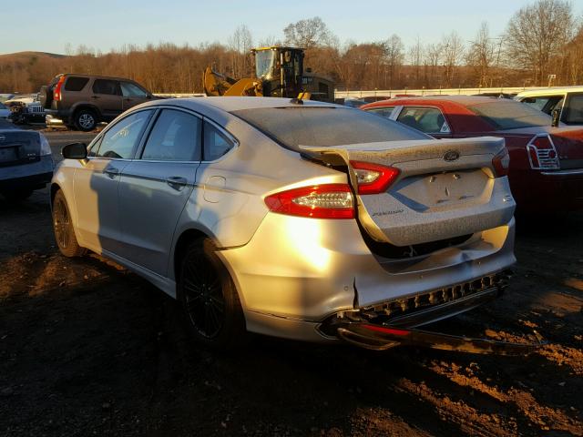 3FA6P0H9XER168928 - 2014 FORD FUSION SE SILVER photo 3