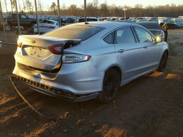 3FA6P0H9XER168928 - 2014 FORD FUSION SE SILVER photo 4