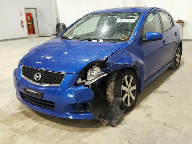 3N1AB6AP9CL672498 - 2012 NISSAN SENTRA 2.0 BLUE photo 2