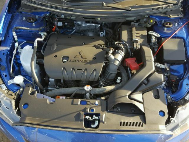 JA32U2FU9HU010984 - 2017 MITSUBISHI LANCER ES BLUE photo 7