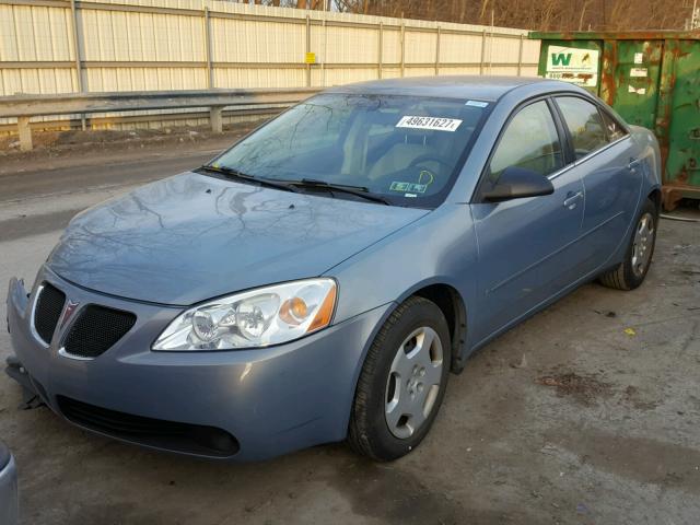 1G2ZF58BX74145434 - 2007 PONTIAC G6 VALUE L BLUE photo 2