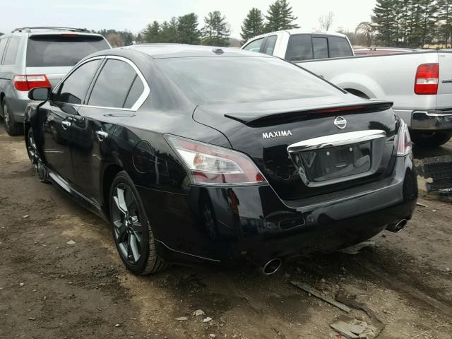 1N4AA5AP8DC827314 - 2013 NISSAN MAXIMA S BLACK photo 3