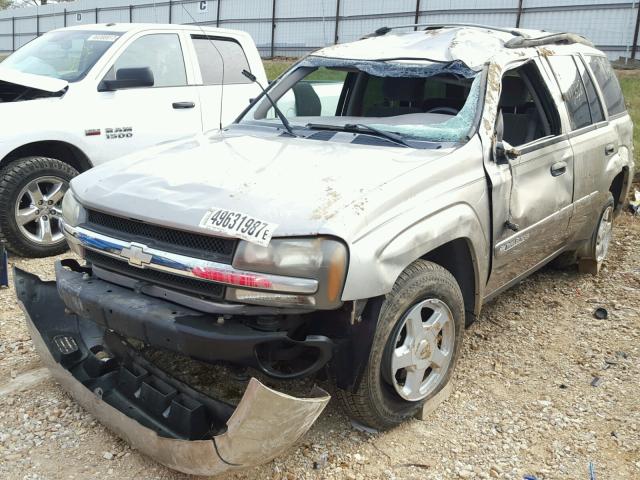 1GNDT13S522395156 - 2002 CHEVROLET TRAILBLAZE TAN photo 9