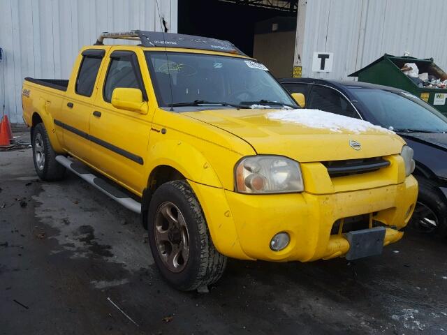 1N6MD29Y02C320413 - 2002 NISSAN FRONTIER C YELLOW photo 1