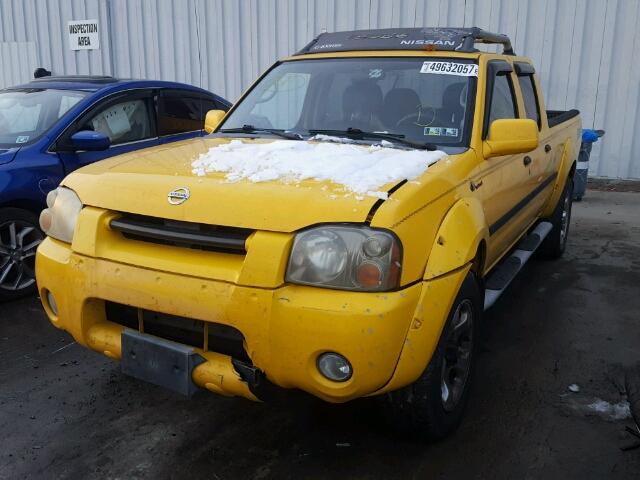 1N6MD29Y02C320413 - 2002 NISSAN FRONTIER C YELLOW photo 2