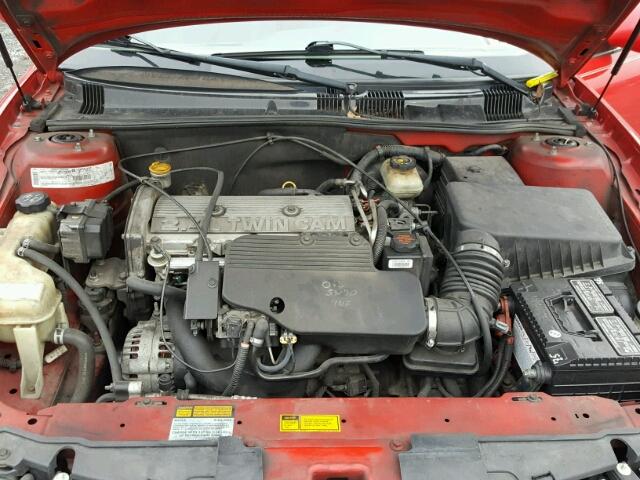 1G3NL52T8YC383634 - 2000 OLDSMOBILE ALERO GL RED photo 7