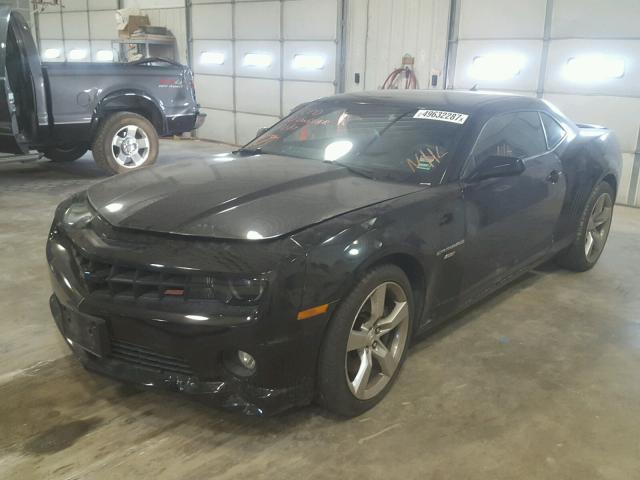 2G1FK1EJ5B9209585 - 2011 CHEVROLET CAMARO 2SS BLACK photo 2