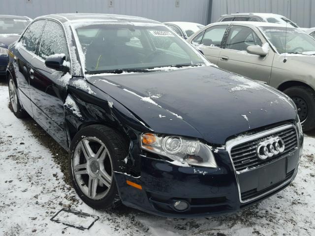 WAUDF78E17A098305 - 2007 AUDI A4 2.0T QU BLUE photo 1