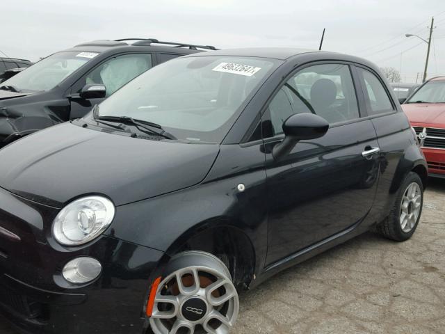 3C3CFFAR1FT624000 - 2015 FIAT 500 POP BLACK photo 2