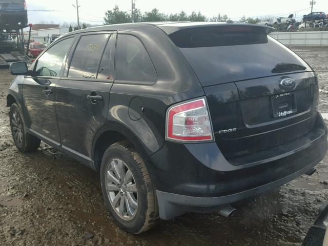 2FMDK49C17BB26209 - 2007 FORD EDGE SEL P BLACK photo 3