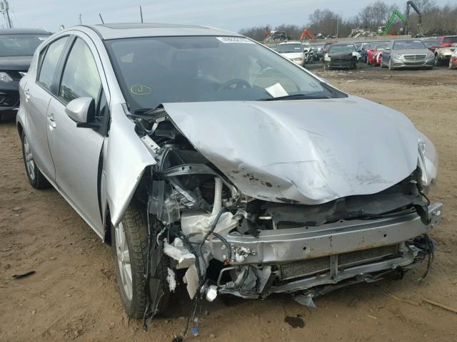 JTDKDTB32D1048668 - 2013 TOYOTA PRIUS C SILVER photo 9