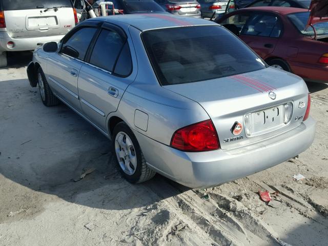 3N1CB51D64L863368 - 2004 NISSAN SENTRA 1.8 SILVER photo 3