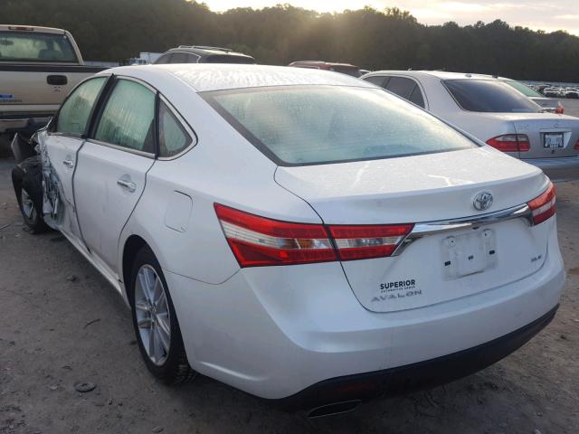 4T1BK1EB6EU101039 - 2014 TOYOTA AVALON BAS Ақ фото 3