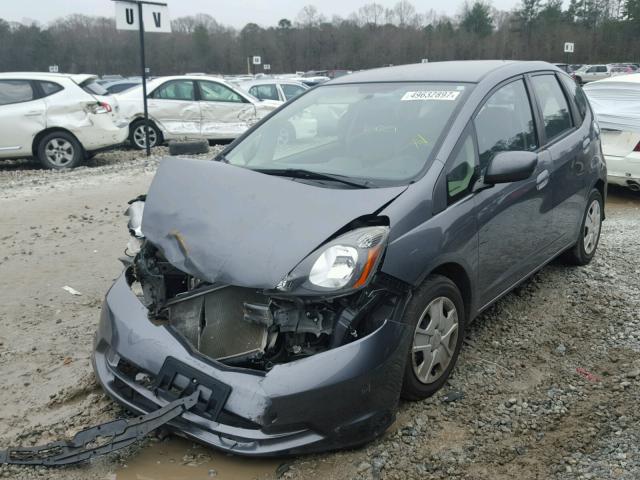 JHMGE8H39DC015368 - 2013 HONDA FIT GRAY photo 2