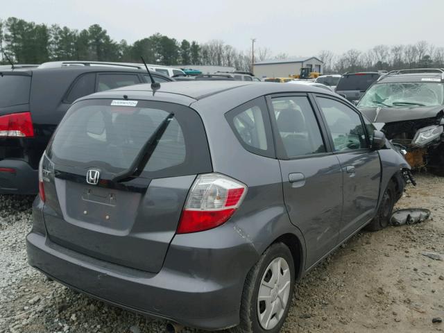 JHMGE8H39DC015368 - 2013 HONDA FIT GRAY photo 4