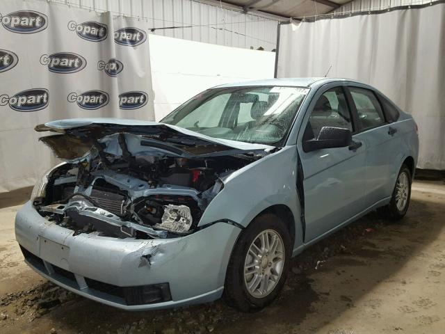 1FAHP35N78W160816 - 2008 FORD FOCUS SE BLUE photo 2