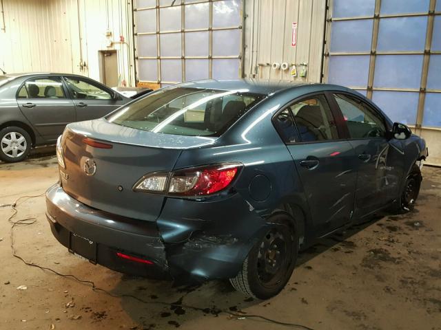 JM1BL1SG0A1303677 - 2010 MAZDA 3 I BLUE photo 4