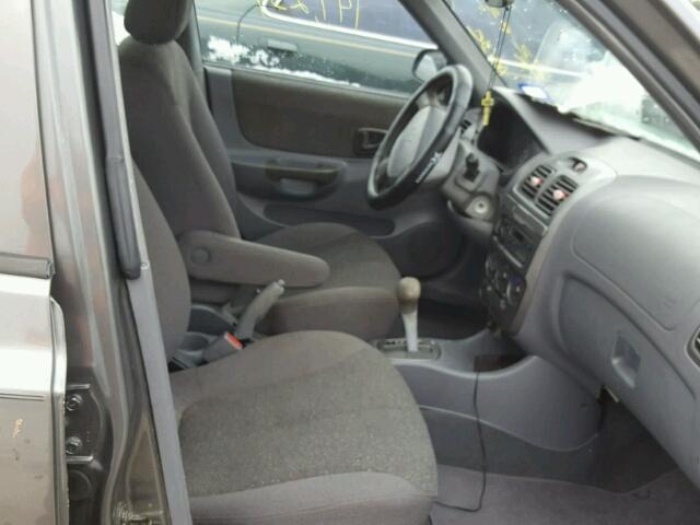 KMHCG45C41U240015 - 2001 HYUNDAI ACCENT GL GRAY photo 5