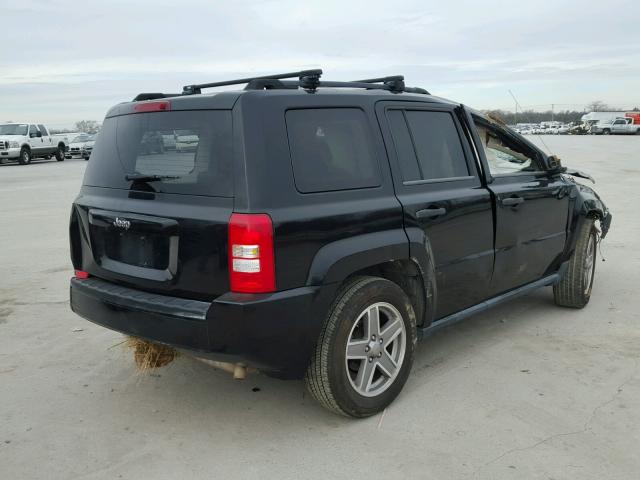 1J8FT28W77D342885 - 2007 JEEP PATRIOT SP BLACK photo 4