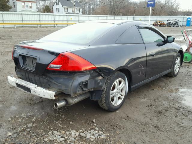 1HGCM72757A001333 - 2007 HONDA ACCORD EX BLACK photo 4