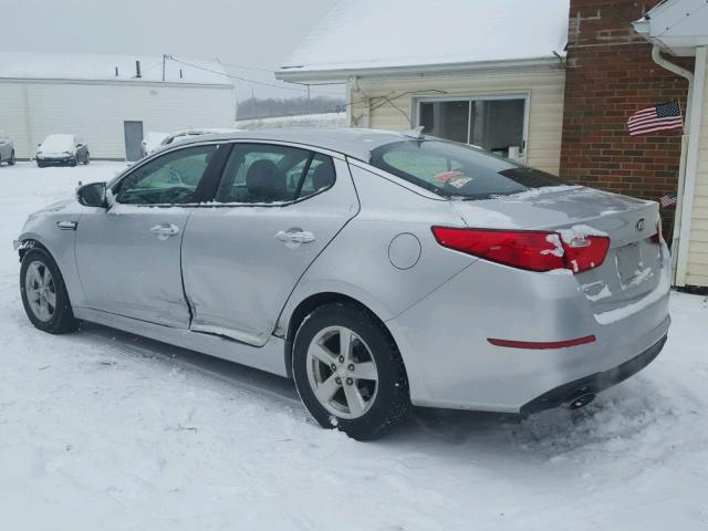 5XXGM4A70FG485432 - 2015 KIA OPTIMA LX SILVER photo 3