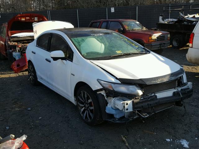 19XFB2F93FE051434 - 2015 HONDA CIVIC EXL WHITE photo 1