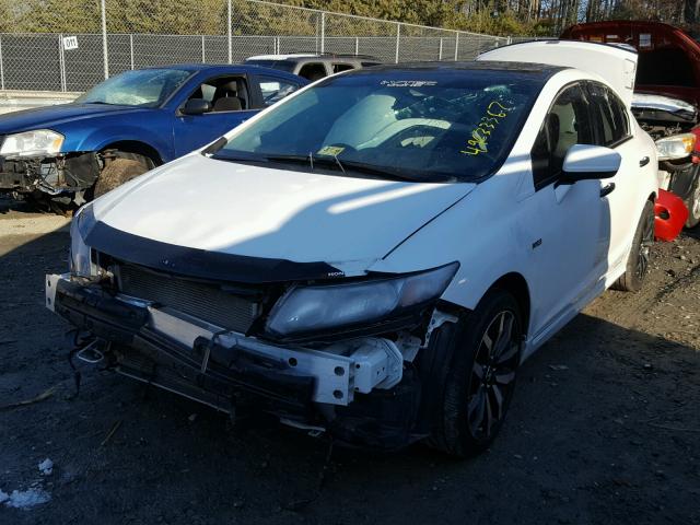 19XFB2F93FE051434 - 2015 HONDA CIVIC EXL WHITE photo 2