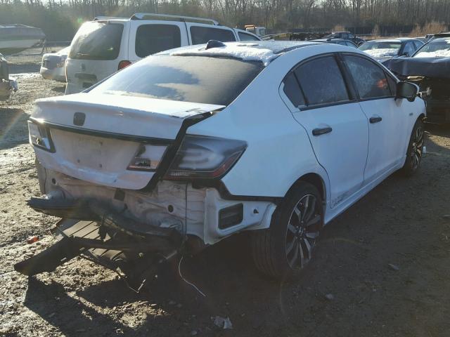 19XFB2F93FE051434 - 2015 HONDA CIVIC EXL Ақ фото 4