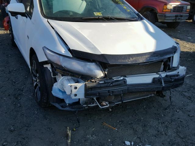 19XFB2F93FE051434 - 2015 HONDA CIVIC EXL WHITE photo 9