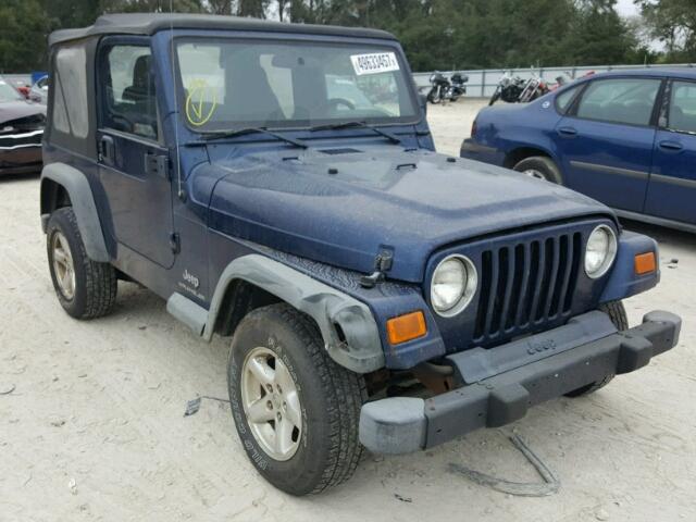 1J4FA29174P777152 - 2004 JEEP WRANGLER / BLACK photo 1