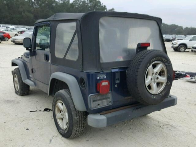 1J4FA29174P777152 - 2004 JEEP WRANGLER / BLACK photo 3