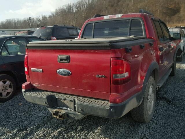 1FMEU51K47UB01774 - 2007 FORD EXPLORER S Կարմիր լուսանկար 4