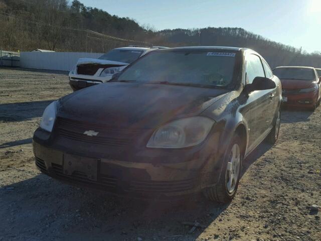 1G1AK18F887267220 - 2008 CHEVROLET COBALT LS BLACK photo 2