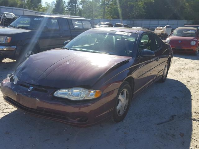 2G1WX12K039343016 - 2003 CHEVROLET MONTE CARL მუქწითელი ფოტო 2