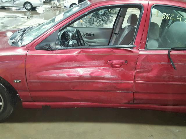 1FAFP66L6XK120206 - 1999 FORD CONTOUR SE RED photo 10