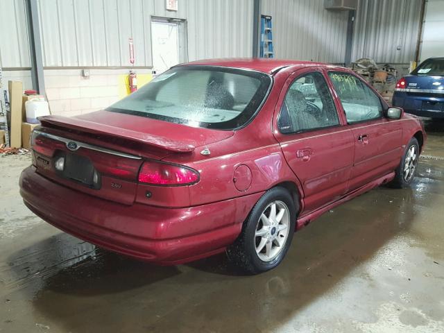 1FAFP66L6XK120206 - 1999 FORD CONTOUR SE RED photo 4