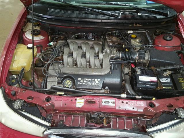 1FAFP66L6XK120206 - 1999 FORD CONTOUR SE RED photo 7