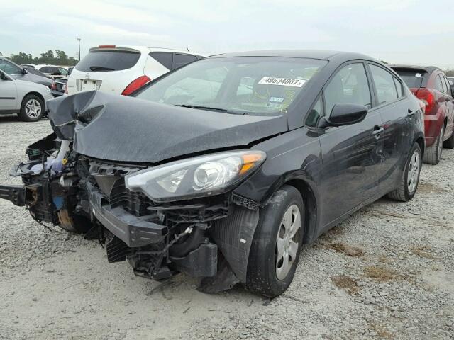 KNAFK4A64F5316332 - 2015 KIA FORTE LX BLACK photo 2