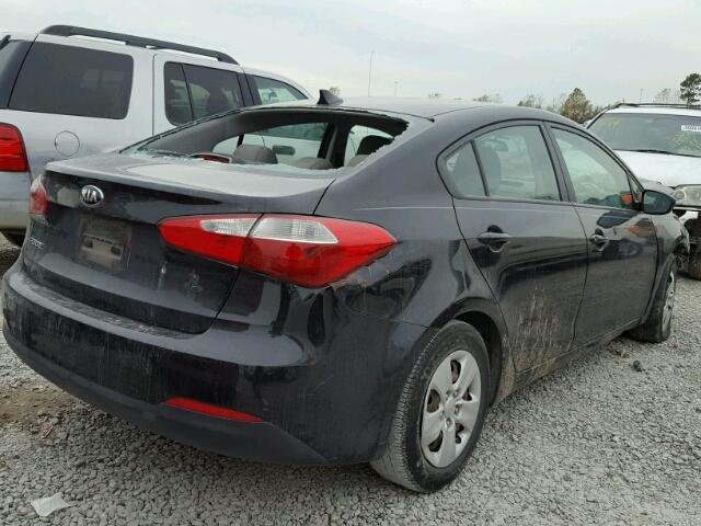 KNAFK4A64F5316332 - 2015 KIA FORTE LX BLACK photo 4