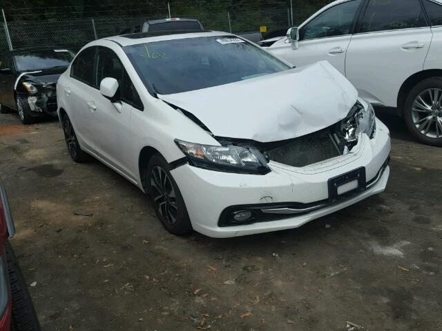 19XFB2F97DE203583 - 2013 HONDA CIVIC EXL WHITE photo 1