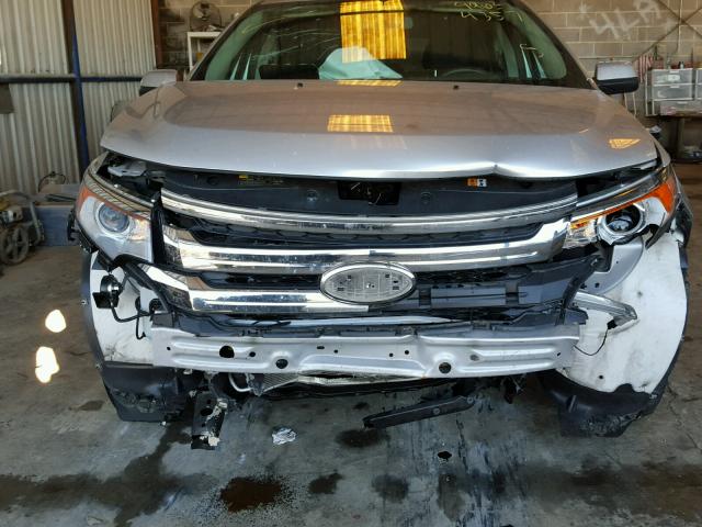 2FMDK3JC8DBE16092 - 2013 FORD EDGE SEL SILVER photo 9