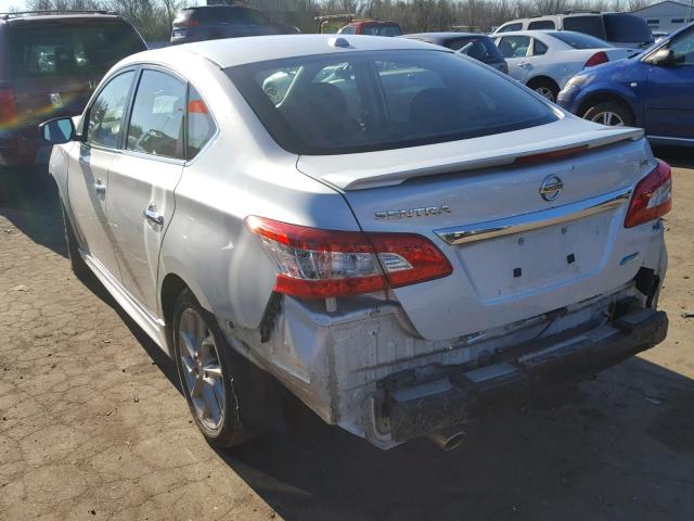 3N1AB7AP2DL760719 - 2013 NISSAN SENTRA S SILVER photo 3