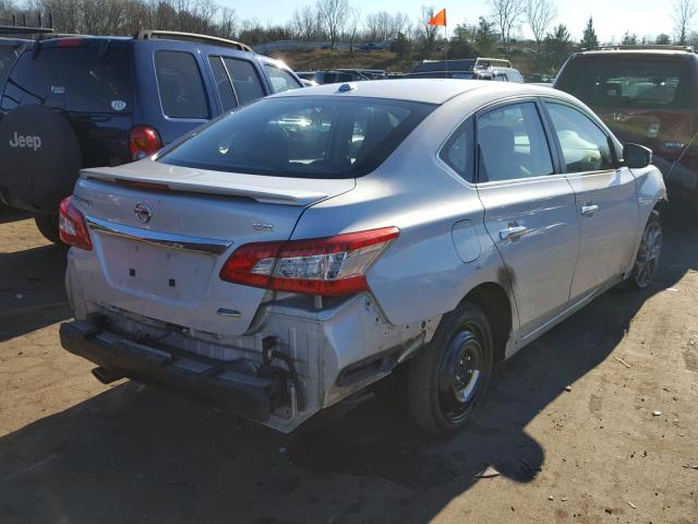 3N1AB7AP2DL760719 - 2013 NISSAN SENTRA S SILVER photo 4