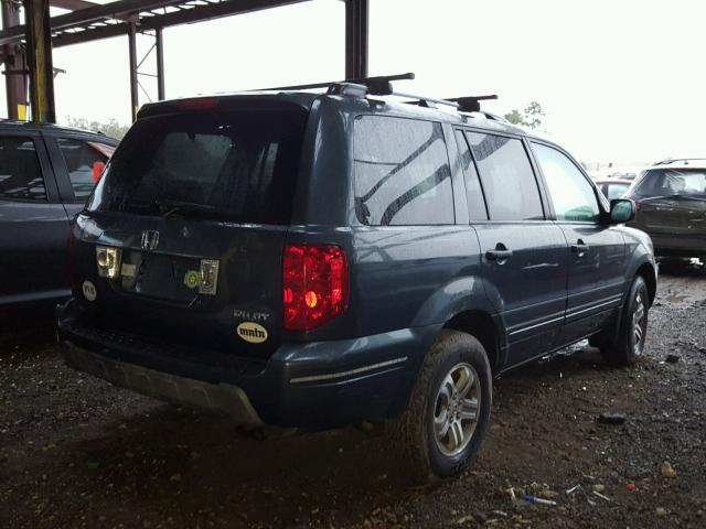 2HKYF18535H522686 - 2005 HONDA PILOT EXL GRAY photo 4