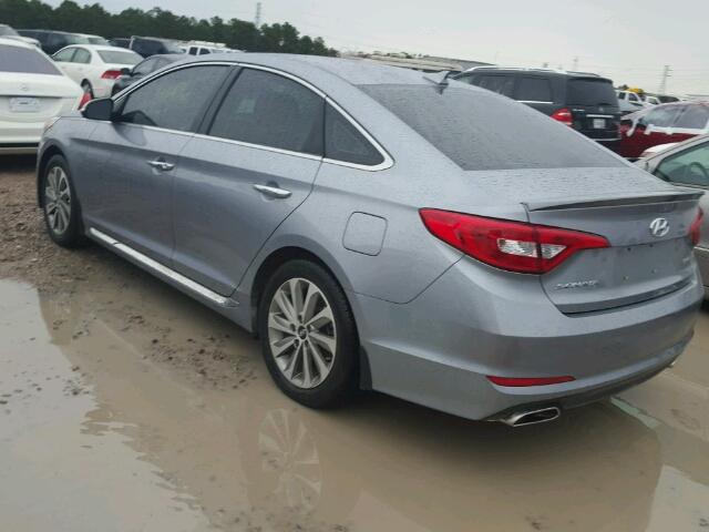 5NPE34AF2FH073518 - 2015 HYUNDAI SONATA SPO GRAY photo 3