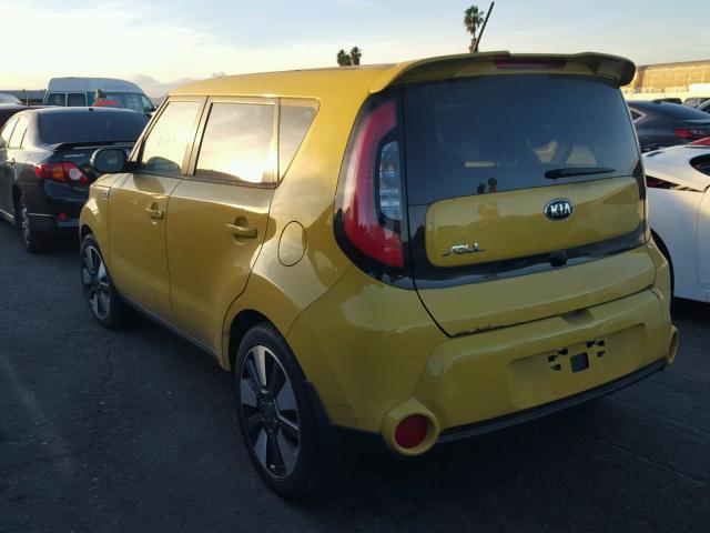 KNDJX3A51F7197854 - 2015 KIA SOUL ! YELLOW photo 3