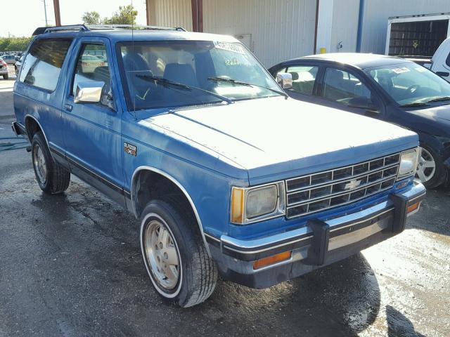 1GNCT18Z6J8207628 - 1988 CHEVROLET BLAZER S10 BLUE photo 1